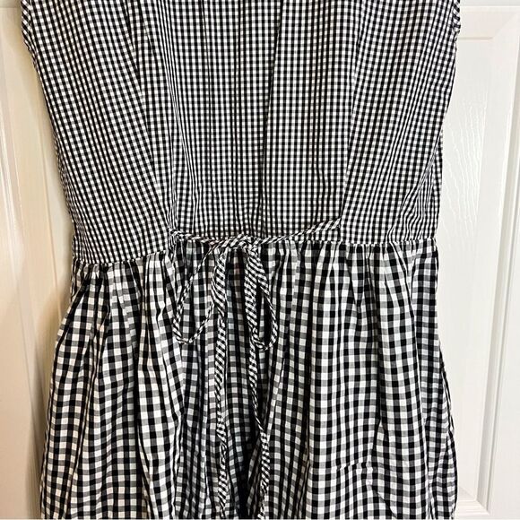 Women’s Madewell Checkered Sleeveless Gingham Tie Back Mini‎ Dress Size XXS - Picture 4 of 8